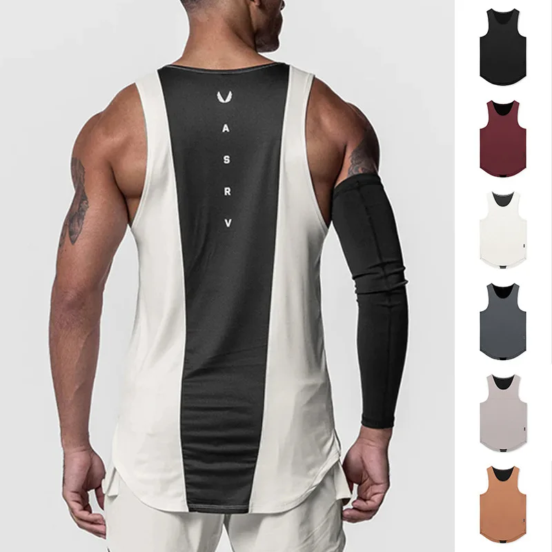 Men's Summer Quick Dry Tank Top Sleeveless T-shirt Gym Fitness Bodybuilding Workout Sports Vest Muscle Athletic Casual Tops Male - Image 3
