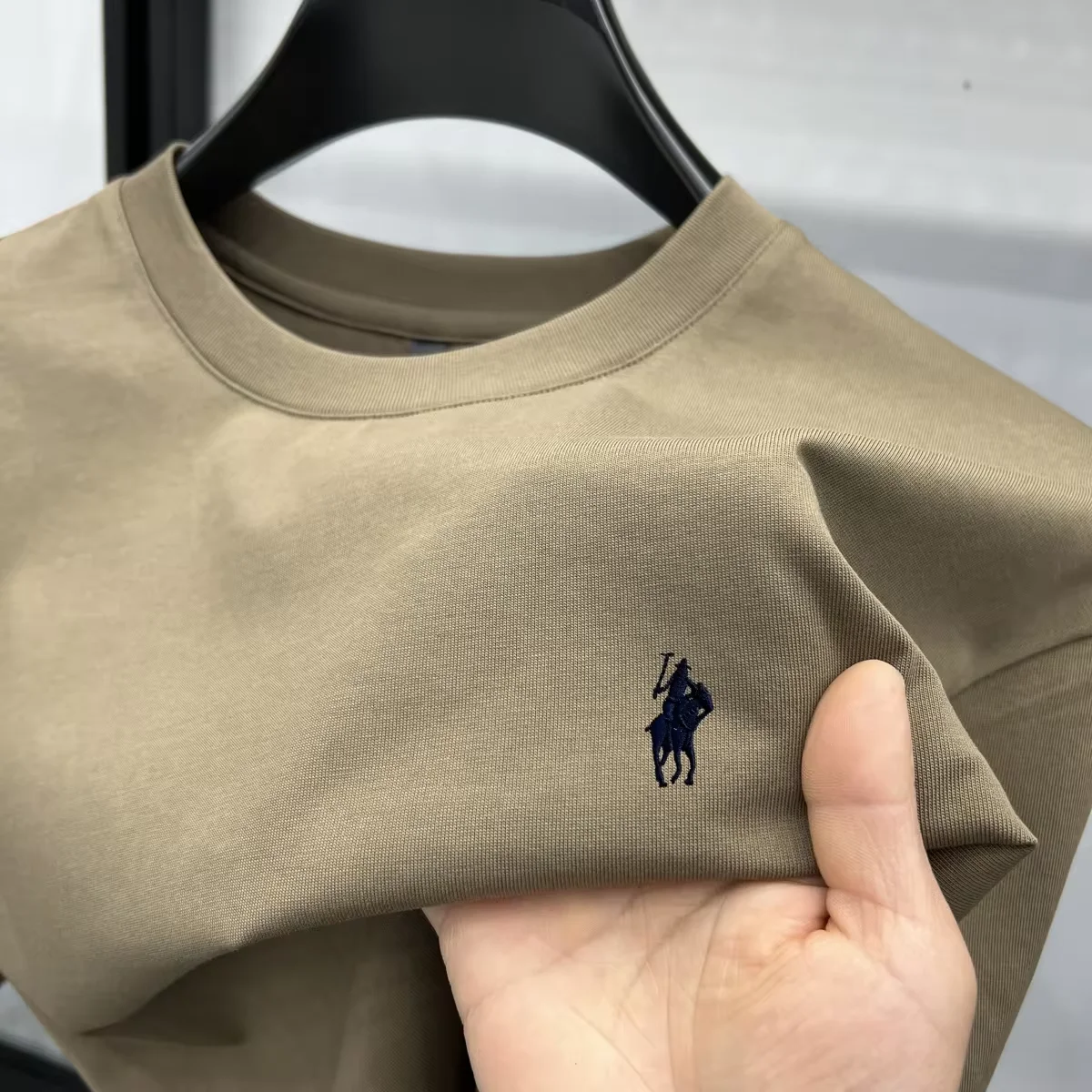 100% pure cotton short sleeve round neck men's T-shirt hot selling luxury brand summer exquisite pony embroidery breathable top - Image 4